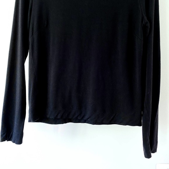 Ann Taylor Black Long sleeve Turtleneck Top Size Medium - Picture 4 of 9